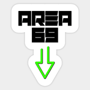 UFO Alien Area 69 Sticker